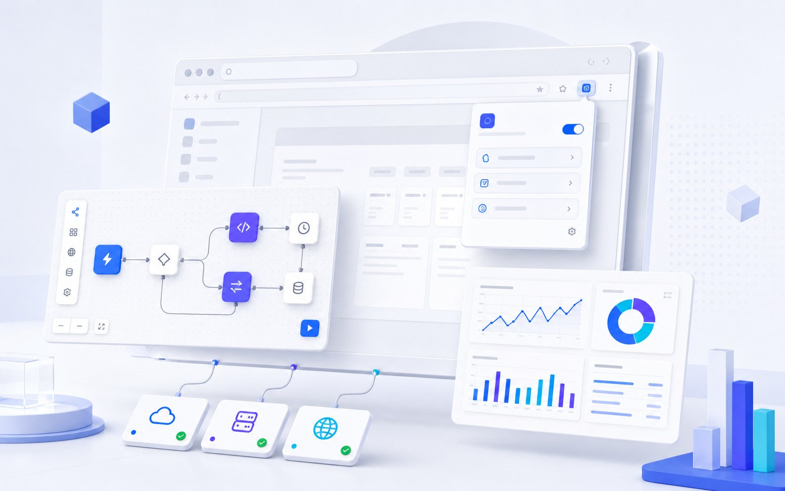 Chrome extension interface and dashboard development by Deflex Tech